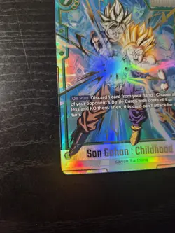 Dragon Ball Super Fusion World Son Gohan : Childhood SCR Alternate Art FB01-140 - Image 4