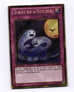 Ghost of a Grudge Gold Secret Rare Premium Gold 1st Edition PGLD-EN029 - Image 1