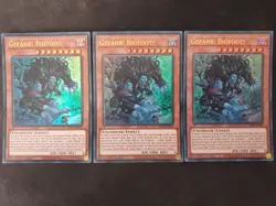 3x Yu-Gi-Oh! RA03-DE019 Gefahr! Bigfoot! Ultra Rare NM 1st v1 - Image 1