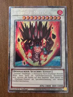 Yu-Gi-Oh! RA04-DE139 Jurassier-Meteor Platinum Secret Rare NM 1st - Image 1
