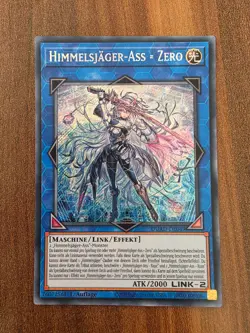 Yu-Gi-Oh! DUAD-DE049 Himmelsjager-Ass = Zero Secret Rare NM 1st - Image 1