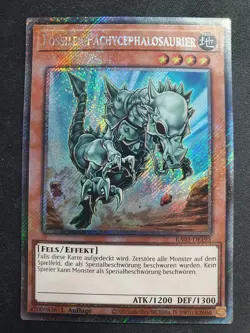 Yu-Gi-Oh! RA03-DE195 Fossiler Pachycephalosaurier Platinum SecR NM 1st - Image 1