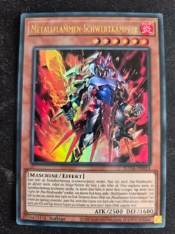 Yu-Gi-Oh! SUDA-DE014 Metallflammen-Schwertkampfer Ultra Rare NM 1st - Image 1