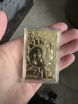 1999 Pokemon 23K Gold Plated Jigglypuff Trading Card Burger King Limited Edition - Image 2