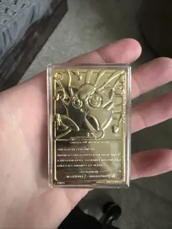 1999 Pokemon 23K Gold Plated Jigglypuff Trading Card Burger King Limited Edition - Image 3