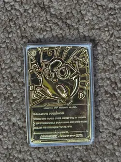 Pokemon Jigglypuff 23K Gold Plated Trading Card 1999 Burger King Limited Edition - Image 4