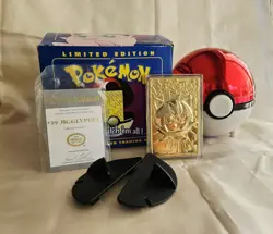1999 BURGER KING LIMITED EDITION 23K GOLD-PLATED POKEMON TRADING CARD JIGGLYPUFF - Image 1