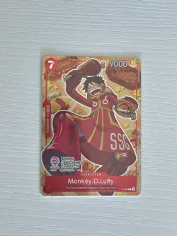Bandai Monkey.D.Luffy P-080 Card Game Fest 24-25 Promo One Piece TCG NM - Image 2
