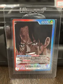 One Piece Portgas.D.Ace OP13-002 Alt Art Leader ENGLISH Carrying On His Will - Image 1