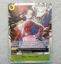 One Piece Bandai Boa Hancock OP14-112 Azure Sea's Seven SR Holo English - Image 1