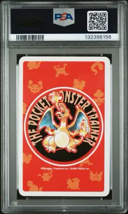 Arcanine Pokemon Playing Card Poker Red King Clubs 1996 Nintendo Japanese PSA 10 - Image 2