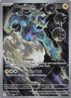 Thundurus 209 Sv: Scarlet & Violet Promo Cards Holo IR illustration Rare - Image 1