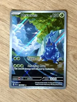 Pokemon TCG Heracross 194/193 Illustration Rare Card Paldea Evolved (EN) - Image 2