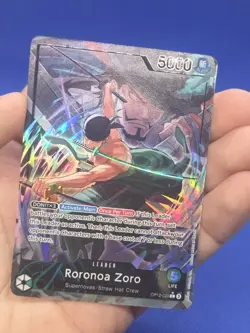 One Piece Legacy of the Master Roronoa Zoro OP12-020 Alternate Alt Art Leader NM - Image 2
