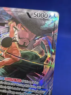 One Piece Legacy of the Master Roronoa Zoro OP12-020 Alternate Alt Art Leader NM - Image 4
