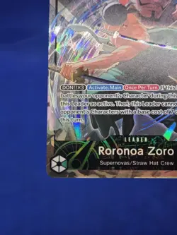 One Piece Legacy of the Master Roronoa Zoro OP12-020 Alternate Alt Art Leader NM - Image 5