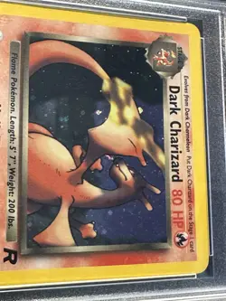 2000 Pokemon Rocket DARK CHARIZARD Holo 4/82 PSA 8 NM-MT - Image 3