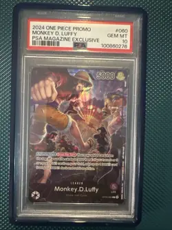 Monkey.D.Luffy (PSA Magazine) OP05-060 One Piece Promotion Cards Foil - Image 1