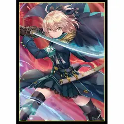 FGO Fate Grand Order Military uniform Okita doujin Card Sleeve Protector - Image 1