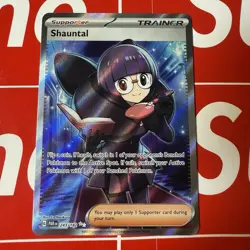 Pokemon Shauntal 243/182 Paradox Rift Holo Ultra Rare Pokemon TCG Card 2023 - Image 1
