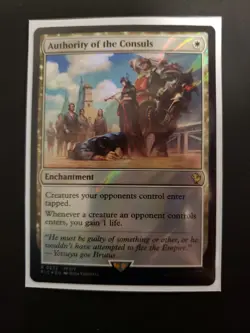 MTG Authority of the Consuls Surge Foil Commander: Final Fantasy Card NM - Image 1
