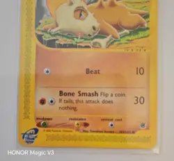 Rare Pokemon TCG Cubone Expedition Base Set 103/165, Regular Common Card-Mint - Image 3