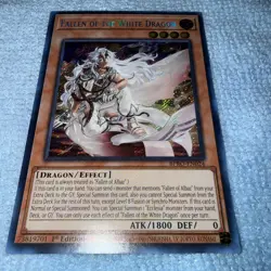 Fallen of The White Dragon 1st Edition Secret Rare NM Yu-Gi-Oh Card BPRO-EN024 - Image 1