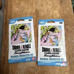 2 DRAGON BALL Super Fusion World Manga Booster 02 (SB02) SEALED BANDAI 24 cards - Image 1