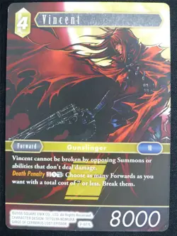 Vincent 2-077L - Final Fantasy Card #4T8 - Image 1