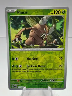 Pinsir Reverse Holo 127/165 Scarlet & Violet 151 Pokemon Card - Image 1