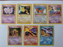 Pokemon TCG WOTC Black Star Promo Lot 7 Cards Vintage w/ Mew, Mewtwo, & Pikachu - Image 1