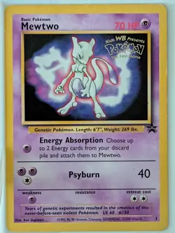 Pokemon TCG WOTC Black Star Promo Lot 7 Cards Vintage w/ Mew, Mewtwo, & Pikachu - Image 3