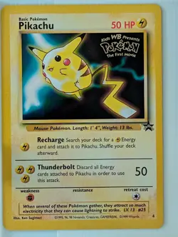 Pokemon TCG WOTC Black Star Promo Lot 7 Cards Vintage w/ Mew, Mewtwo, & Pikachu - Image 5