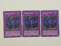 Yugioh - Tornado Wall x 3 - NM - Plus Free Holo Card - Image 1