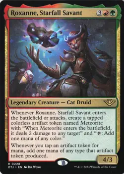 Roxanne, Starfall Savant Outlaws of Thunder Junction regular NM 228 - Image 1