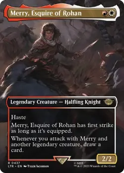MTG - Merry, Esquire of Rohan - Borderless - Lord of the Rings - Magic - Image 1