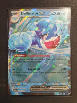 Pokemon 061/167 Delfinator ex Holo Maskerade im Zwielicht NM DE - Image 1