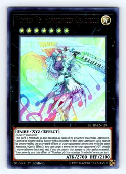 Yugioh Number 76: Harmonizer Gradielle BLHR-EN029 Ultra Rare - NM 💎 - Image 1