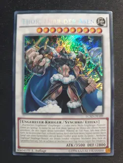 Yu-Gi-Oh! LC5D-DE189 Thor Herr der Asen Secret Rare NM 1st - Image 1