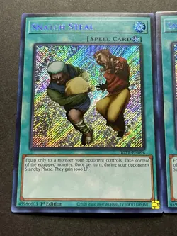 3x Snatch Steal | Secret Rares | BLTR-EN096 | NM | 1st Editions | YuGiOh! - Image 3