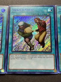 3x Snatch Steal | Secret Rares | BLTR-EN096 | NM | 1st Editions | YuGiOh! - Image 5
