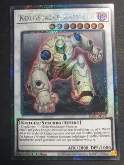 Yu-Gi-Oh! RA03-DE200 Kolossaler Kampfer Platinum SecR NM 1st - Image 1
