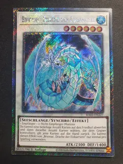 Yu-Gi-Oh! RA03-DE227 Brionac Drache der Eisbarriere Platinum SecR NM 1st - Image 1
