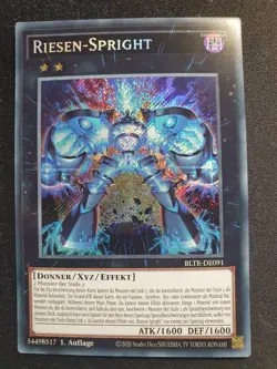 Yu-Gi-Oh! BLTR-DE091 Riesen-Spright Secret Rare NM 1st - Image 1