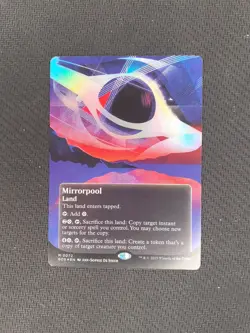 MTG Stellar Sights - Mirrorpool - Borderless Foil 0072 NM (Edge of Eternities) - Image 1