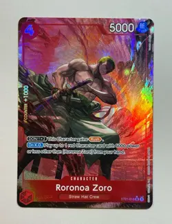 Roronoa Zoro Special Alt Art Parallel One Piece Starter Deck EX Gear 5 ST21-015 - Image 1