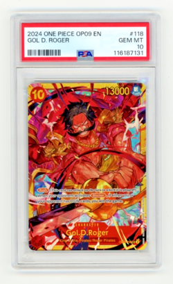 2024 ONE PIECE OP09-EMPERORS IN THE NEW WORLD #118 GOL D. ROGER PSA 10 GEM MINT - Image 1