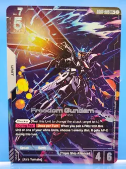Freedom Gundam LR+ Alt Art (GD01-065) (NM) - Gundam Card Game - Newtype Rising - Image 1