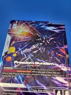 Freedom Gundam LR+ Alt Art (GD01-065) (NM) - Gundam Card Game - Newtype Rising - Image 3