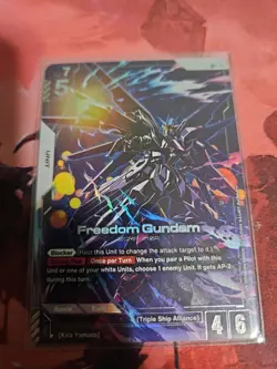 Freedom Gundam LR+ Alt Art (GD01-065) (NM) - Gundam Card Game - Newtype Rising - Image 1